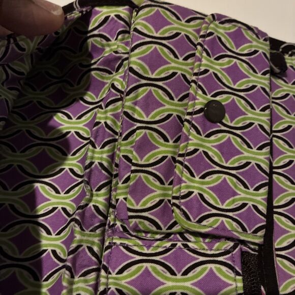 Vera Bradley  Trifold  Wallet- Magnetic Snap/ Black Multicolored Floral- Retired - Picture 11 of 15